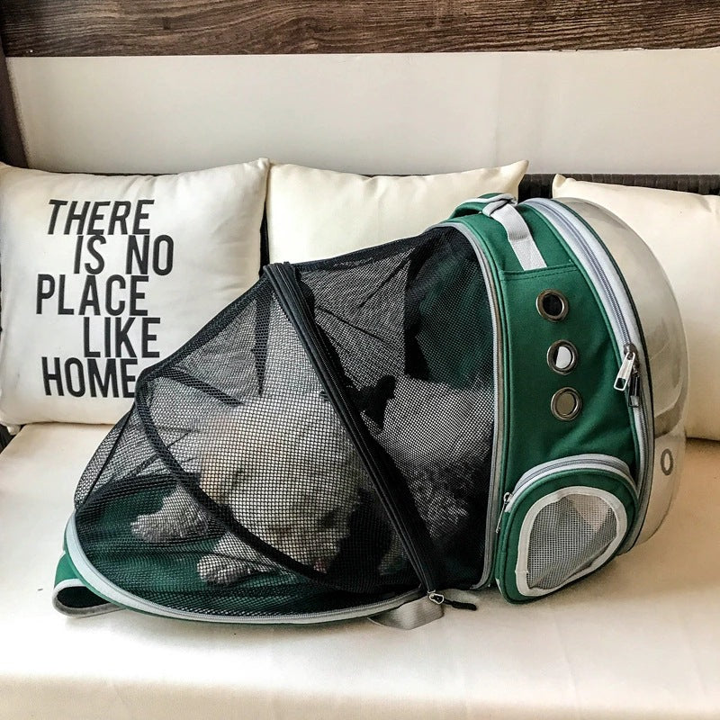 clear backpack for pets, clear pet carrier, clear rolling cat carrier, clear pet backpack, clear cat carrier